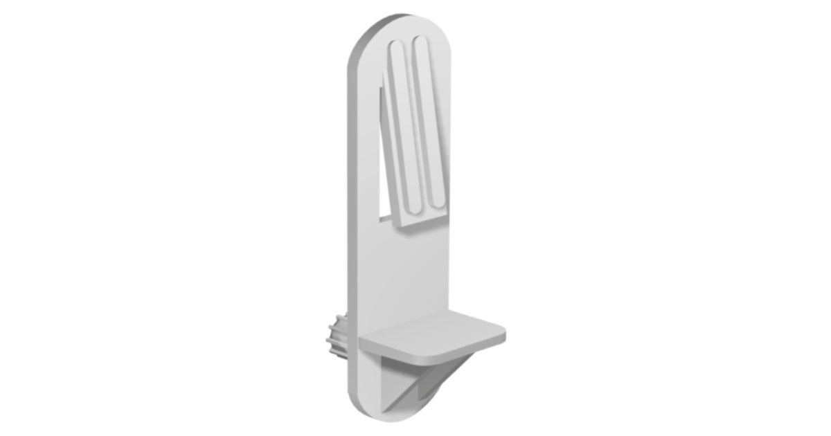 Clear Shelf Support Bracket | Cabinet Support Bracket