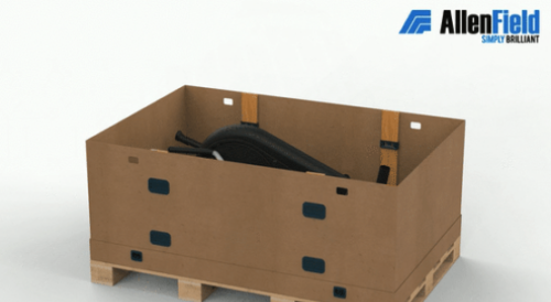 Caja con clips de apilado estable
