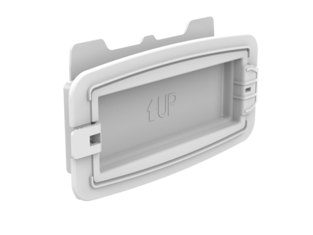 Clip protector para orificio de mano grande -Izquierda
