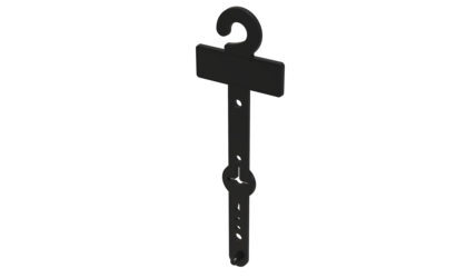 Percha rectangular para cinturón