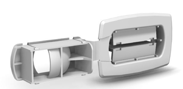 Clip de conexión de caja de pared simple HP602W de 10 mm