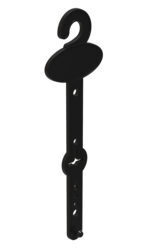 Percha ovalada para cinturón