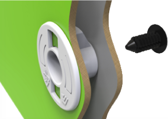 Pegboard Fastening Clip