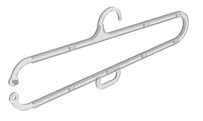 8.5″ Esmerilado Lock-Tite Percha
