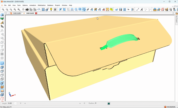 Allen Field's packaging components in ArtiosCAD