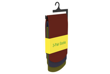 Percha para calcetines de 3 niveles con nivel superior extendido